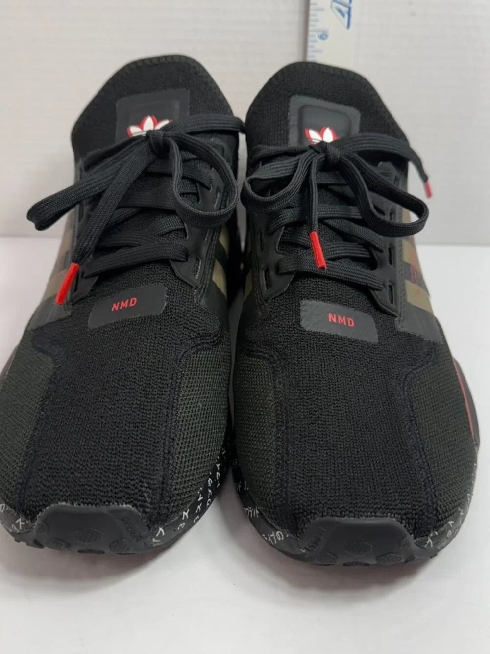 Adidas NMD_R1 V2 (ID2852) 'Japanese Print' Black Red Mens 10.5 Trainers UK 10